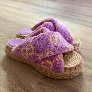 GUCCI TERRY SLIDE SANDAL